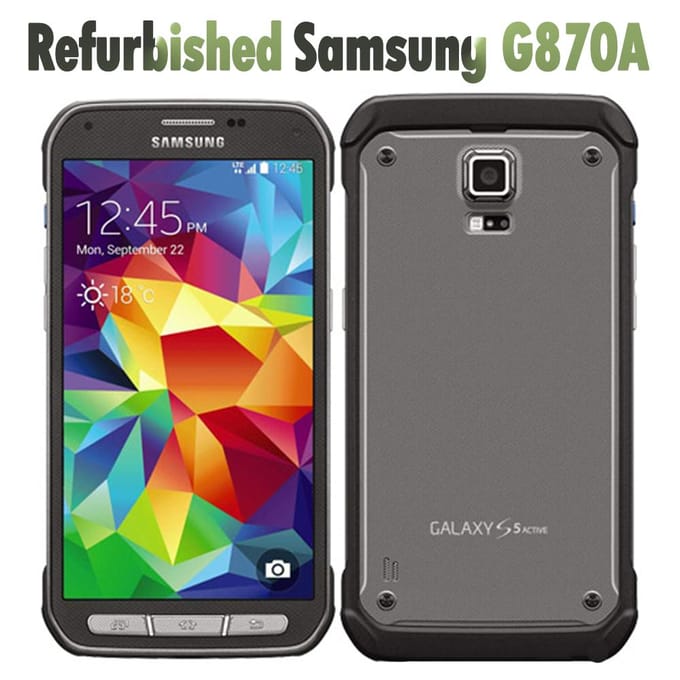 Gereviseerd Samsung Origineel Samsung Galaxy S5 Active G870A 4G 16MP 2GB RAM 16GB ROM Mobiele Telefoon Met 1 SIM simple set groen