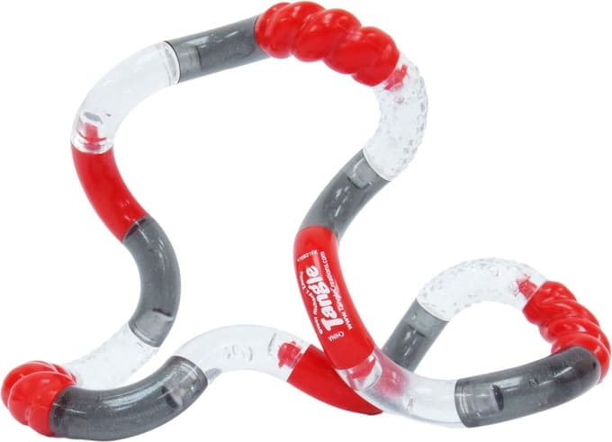 Tangle Crazy Junior - Rood - Zwart - The Original Fidget Toy