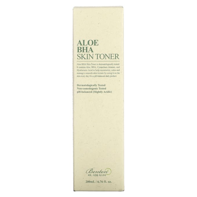 Benton, Aloe BHA Skin Toner, 6.76 fl oz (200 ml) gray