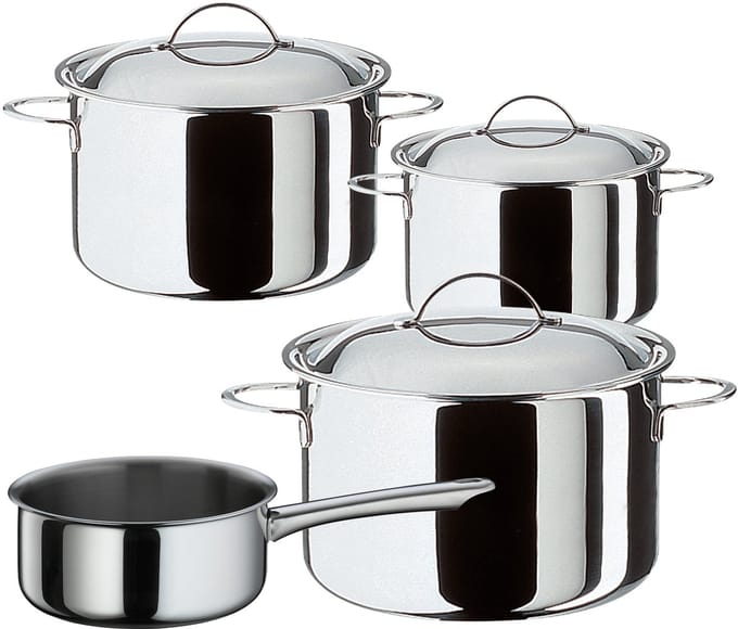 Spring Cristal GLI Pannenset - 4-delig - RVS