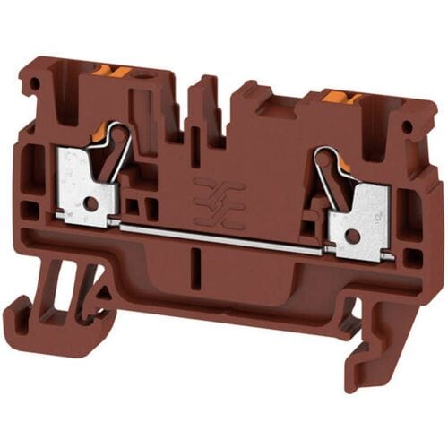 Weidmüller 2508030000 Doorgangsklem 5.1 mm Spanveer Bruin 100 stuk(s)
