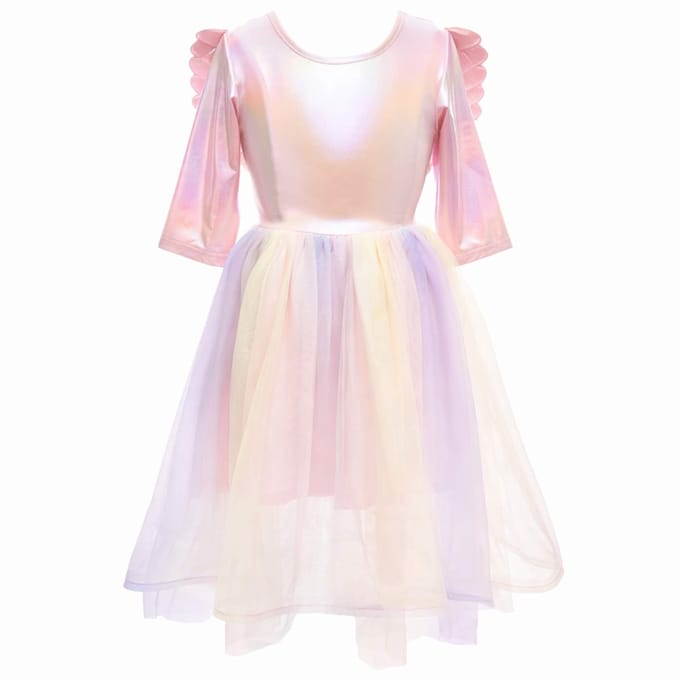 Verkleedkleding Alicorn Dress, Wings and Headband size 7-8