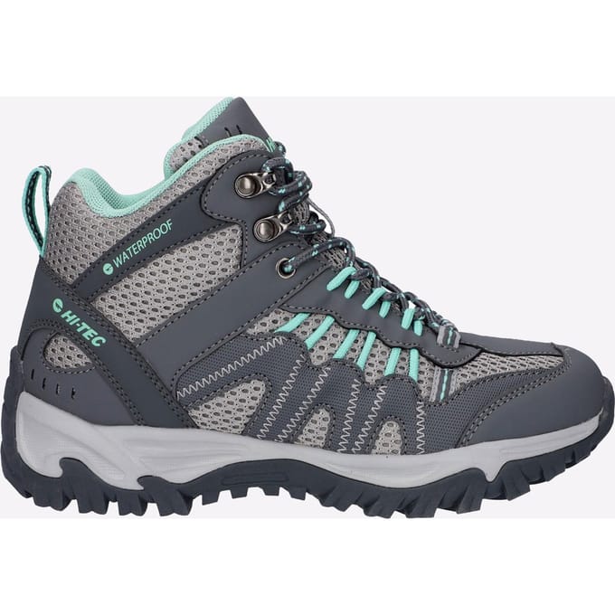 Hi-Tec Jaguar Mid Dames Wandelschoenen Van Polyester In Antraciet/Grijs/Cool Grijs