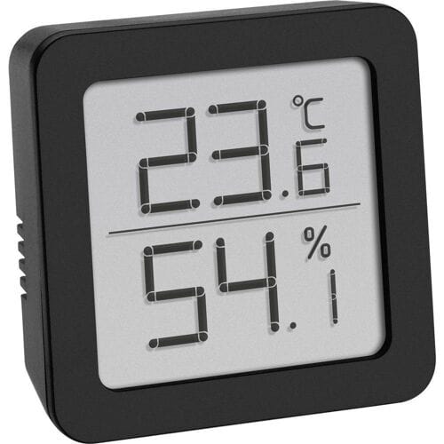 TFA Dostmann 30.5051.01 Thermo- en hygrometer Zwart