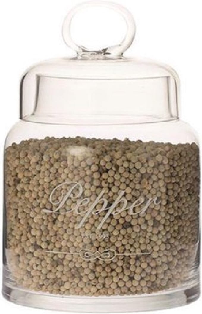 Voorraadpot glas Peper
