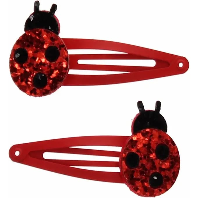 Glitter haarspeld Rex London Ladybird (x2)