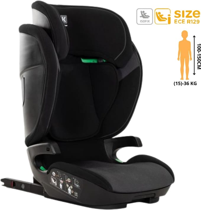 Kidsriver Omega-S Autostoeltje - Zwart