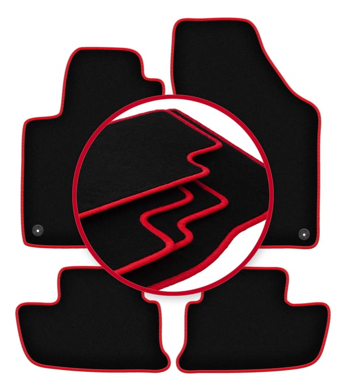 CARLUX-RED automatten voor: Peugeot RCZ coupé (2010-2015)