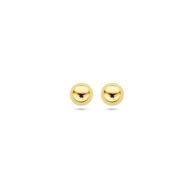 Marie Celeste oorknoppen bol - 5 mm - Goud