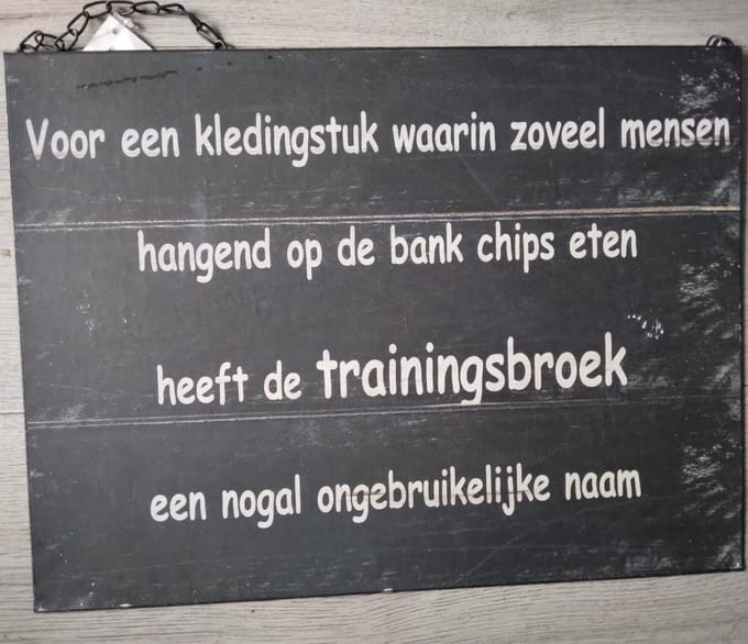 MadDeco - tekstbord - "Voor een kledingstuk"