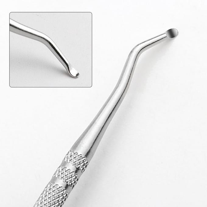 2 pièces/set Leveur d'ongle incarné Râpe à ongles à une extrémité Outils de pédicure pour pieds gray