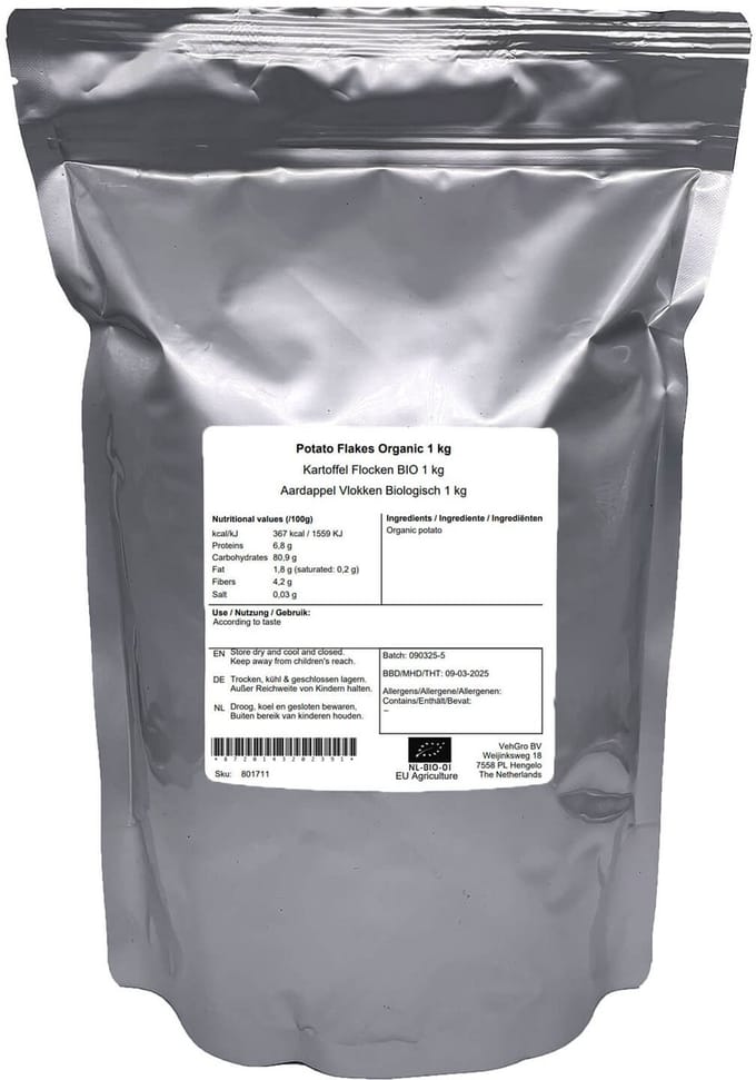 Aardappel Vlokken - 1 Kg - Holyflavours