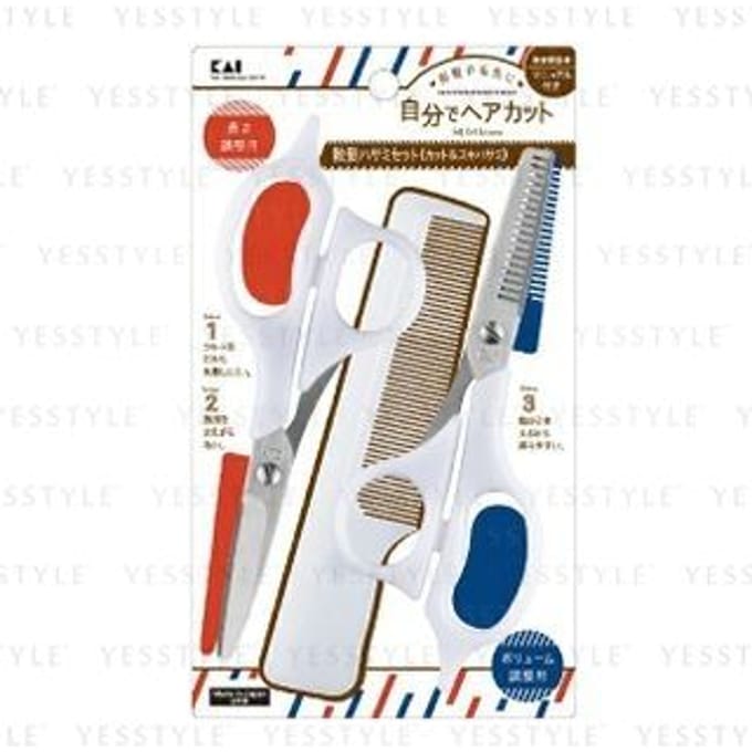 KAI - Self-Cut Haircut Scissors Set 3 pc