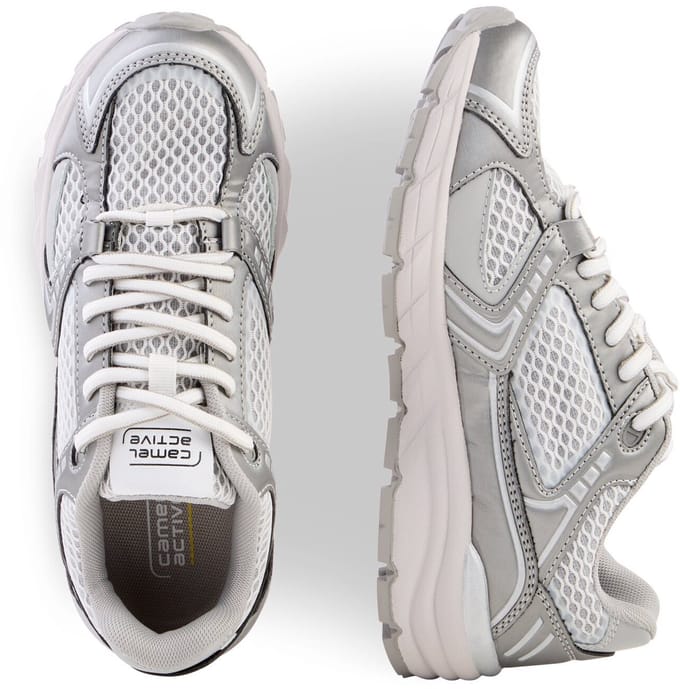 camel active Modieuze sneaker met een lichte buitenzool - Maat womenswear-42 - Zilver