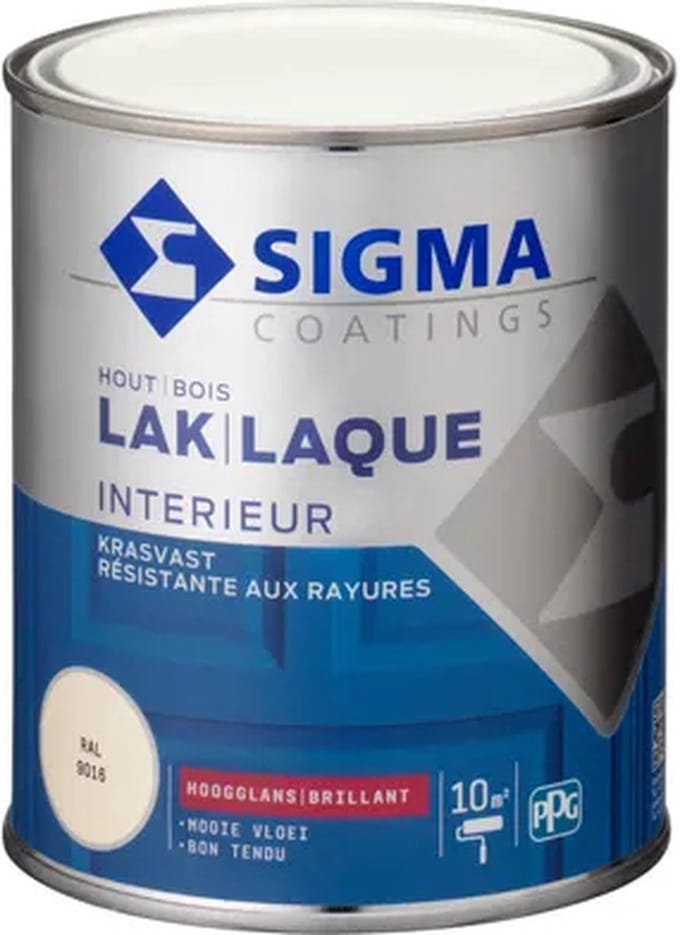 Sigma Lak Interieur Glans Ral 9016 0,75l