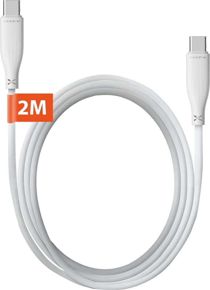 Xssive USB C naar USB C Kabel - Ondersteunt Super Fast en Quick Charge - Geschikt voor Android & Samsung Oplaadkabel - 2 Meter