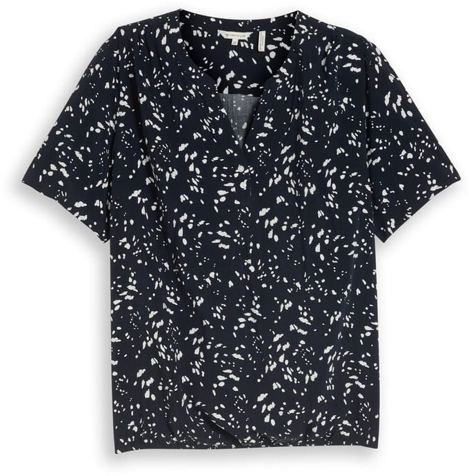 Tom Tailor - Plus Size - Blouse met patroon - Maat 46 - navy dot