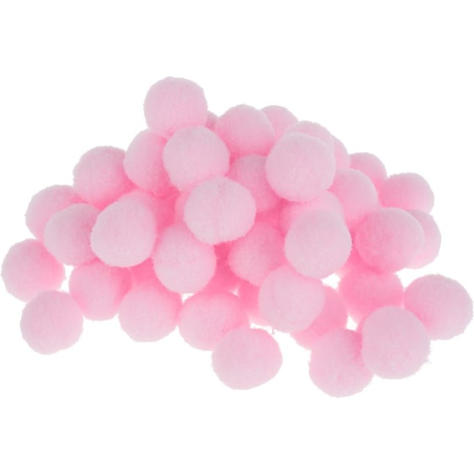 VBS Pompons, 15 mm, 60 stuks - Rose