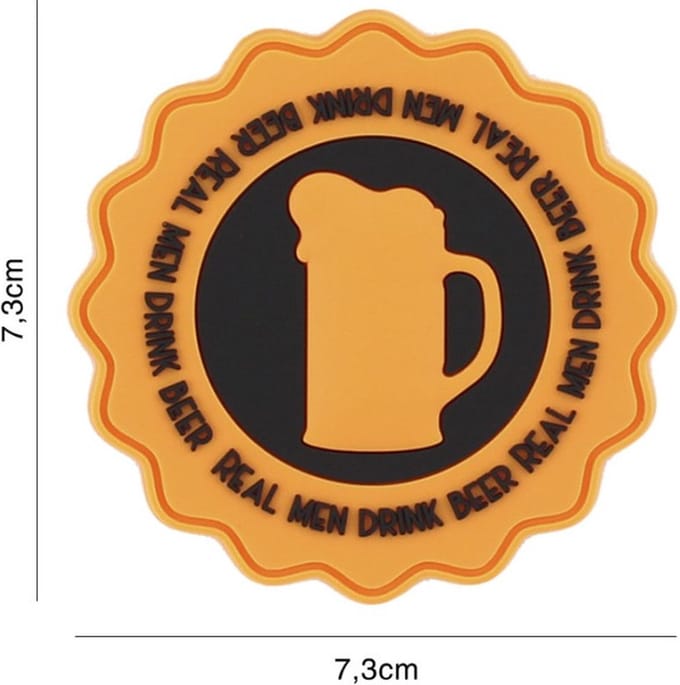 Embleem 3D PVC Drink Beer Oranje