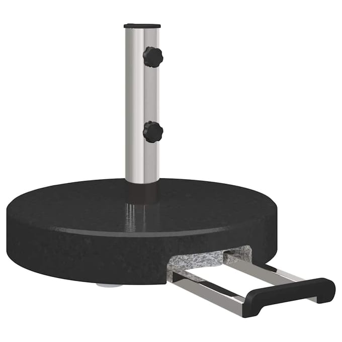vidaXL - Parasolvoet - 29 - kg - Zwart - Graniet - Rond