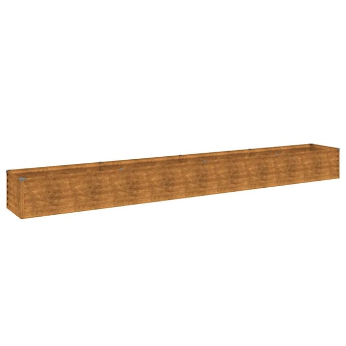 vidaXL - Verhoogde - tuinbak - 386x50x36 - cm - cortenstaal