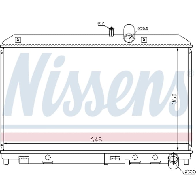 Radiator, motorkoeling NISSENS 62458