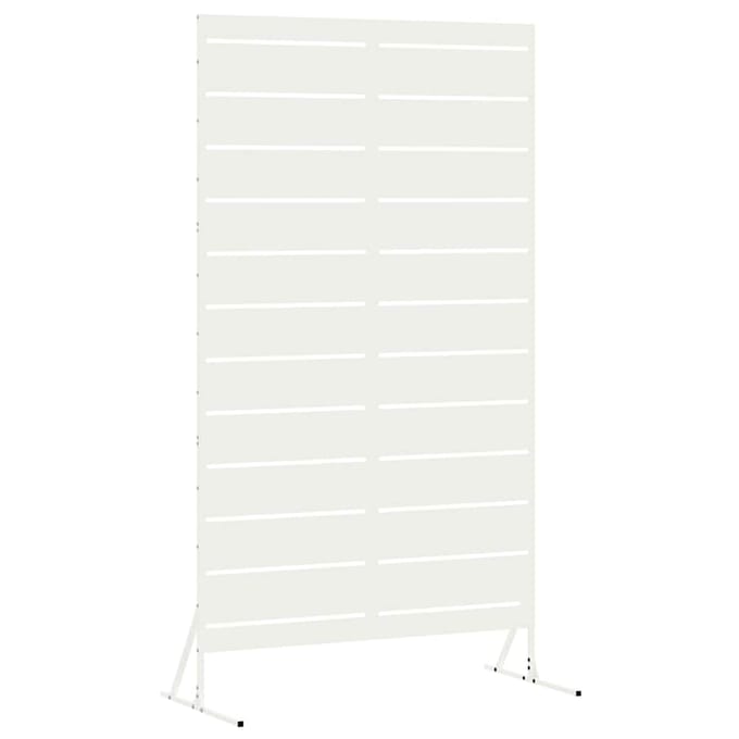 vidaXL - Privacyscherm - 100 - x - 50 - x - 180 - cm - Staal - Wit