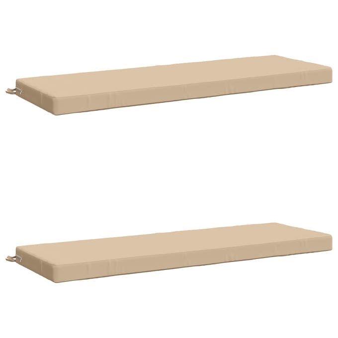 vidaXL - 2-delige - Bankkussens - SOEST - 2 - st - 100% - Polyester - Crèmekleurig