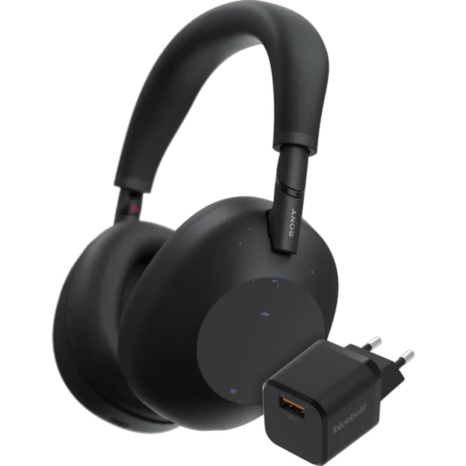 Sony WH-1000XM6 Zwart + BlueBuilt Quick Charge Oplader