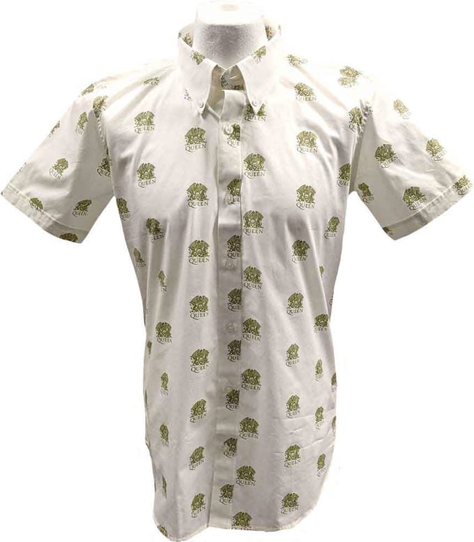 Queen - Crest Pattern Shirt - M - Wit