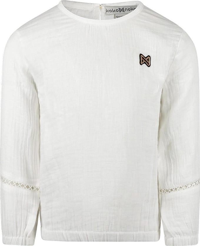 Koko Noko Meisjes Blouse - Off white