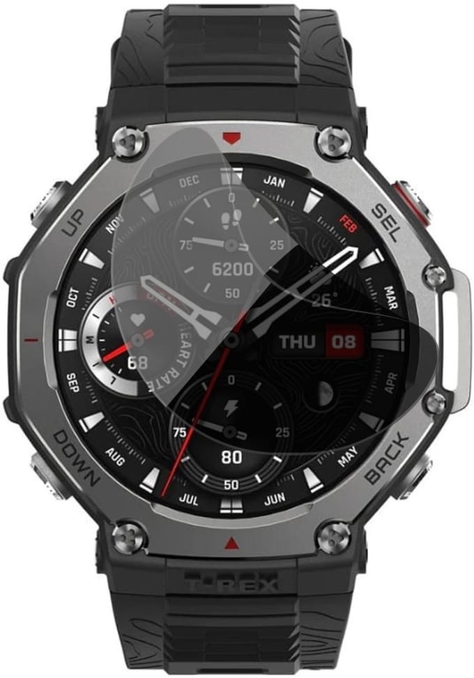 Privacy Screenprotector geschikt voor Amazfit T-rex 48mm - 1x FlexGuard Screen Protector