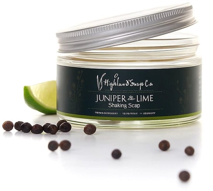Jeneverbes Scheerzeep 175ml (exclusief kwast) - Juniper & Lime - Highland Soap Company