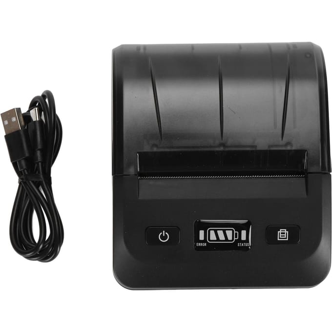 Imprimante de reçus Bluetooth portable prenant en charge plusieurs langues Imprimante thermique mobile 80 mm pour Android gray