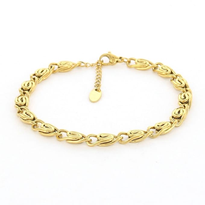 Kalli Armband (Sieraad) Scroll Schakel Goud