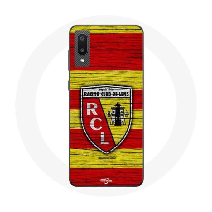 Coque - Maniacase - Samsung Galaxy A02 - RCL Lens - Jaune et Rouge - Souple noir