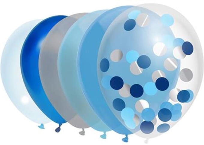 Haza Witbaard Balloons Blue 10pcs.