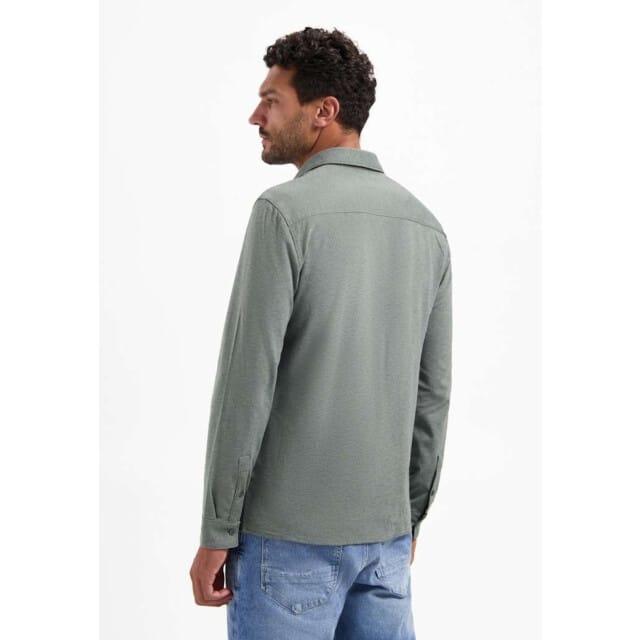 No Excess Shirt jersey melange stretch dark steel