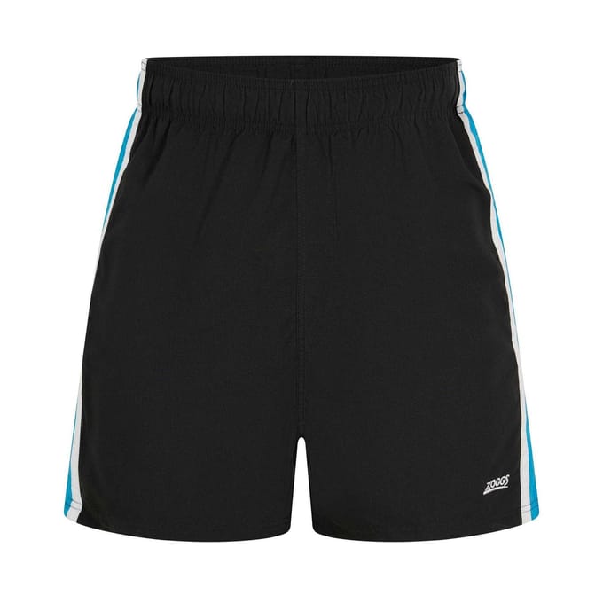 Zoggs Heren zwemshort met zijstreep (Zwart)