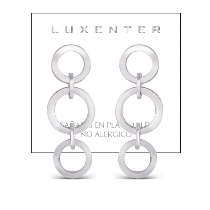 Luxenter Sira gerhodineerde oorbellen