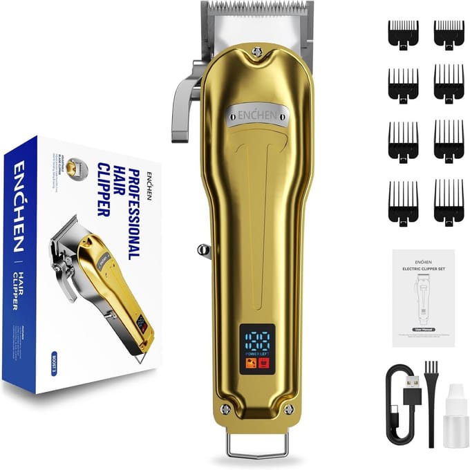 Professionele Tondeuse voor Mannen - Draadloos & Oplaadbaar Haar Trimmer