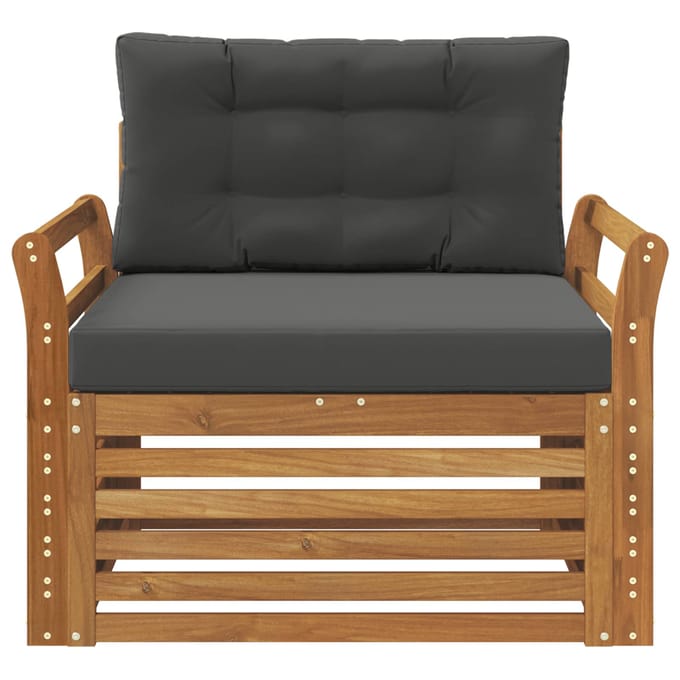 vidaXL - Buitensofa - Massief - Acacia - Hout - en - Polyester
