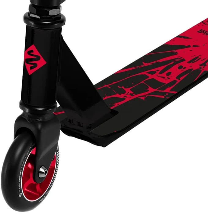 Street Surfing Torpedo Stuntstep - Rood - 100mm Wielen - 6061 Aluminium - ABEC 7
