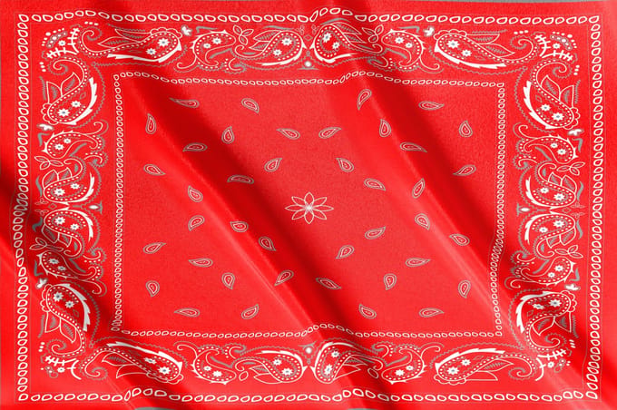 Boerenzakdoek vlag | Boerenzakdoek rood| 200x 100 cm