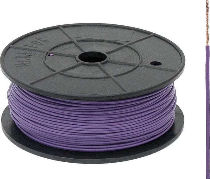 FLRY -B kabel - 1x 0,75mm - Paars - Per meter