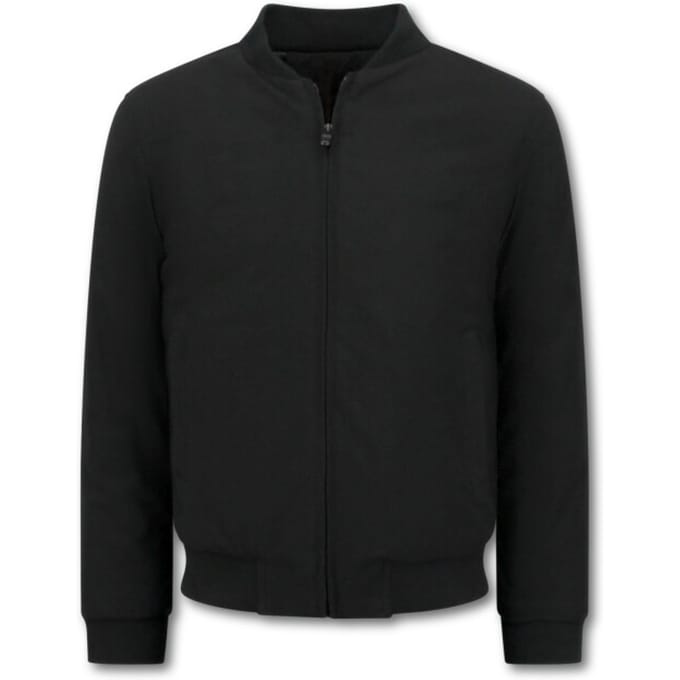 Winterjassen Heren - Nette Bomberjack Heren - Baseball Jacket - Tussenjas Heren - 8862 - Zwart