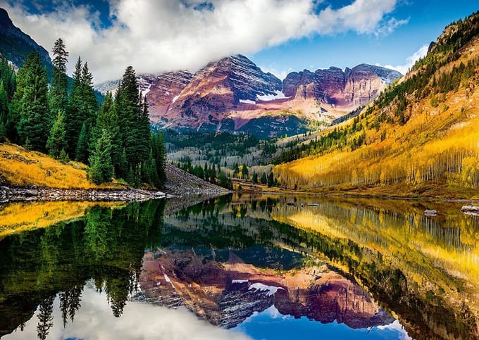 Ravensburger puzzel Aspen, Colorado - 1000 stukjes landschap.