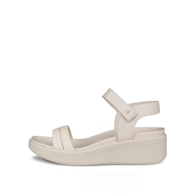 Ecco Flowt Wedge Sandalen beige Nubuck - Dames - Maat 41