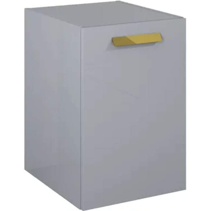 Elita Wastafelonderkast Ness 40cm - Lichtgrijs Glanzend - Met 1 Deur