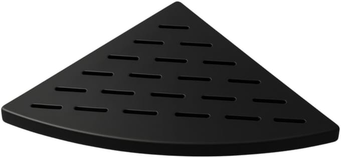AquaVik Hoekplanchet Hörnvik 29x29 cm Nattmörk Mat Zwart